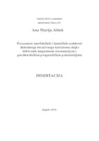 Povezanost morfoloških i kinetičkih osobitosti duktalnoga invazivnoga karcinoma dojke dobivenih magnetnom rezonancijom s patohistološkim prognostičkim pokazateljima 