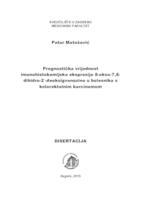 Prognostička vrijednost imunohistokemijske ekspresije 8-okso-7,8-dihidro-2'-deoksigvanozina u bolesnika s kolorektalnim karcinomom 