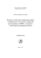 Procjena oštećenja moždanoga debla vestibularnim evociranim miogenim potencijalima (VEMP) u relapsno-remitirajućoj multiploj sklerozi