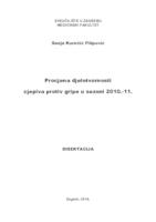 Procjena djelotvornosti cjepiva protiv gripe u sezoni 2010.-11. 