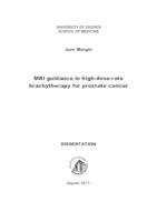 MRI guidance in high-dose-rate brachytherapy for prostate cancer