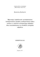 Mjerenje stabilnosti acetabularne komponente totalne endoproteze kuka ovisno o veličini učinjenoga defekta dna acetabuluma na modelu svinjske zdjelice 