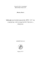 Učinak pentadekapeptida BPC 157 na cijeljenje rektovaginalnih fistula u štakora 
