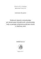 Važnost mjesta osteotomije pri planiranju korektivnih osteotomija loše srasloga prijeloma palčane kosti u tipičnoj zoni 