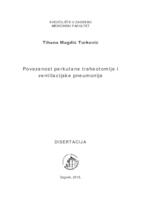 Povezanost perkutane traheotomije i ventilacijske pneumonije 