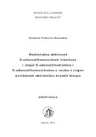 Nedostatna aktivnost S-adenozilhomocistein hidrolaze i omjer S-adenozilmetionina i S-adenozilhomocisteina u osoba s trajno povišenom aktivnošću kreatin kinaze 