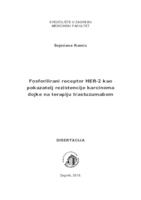 Fosforilirani receptor HER-2 kao
pokazatelj rezistencije karcinoma
dojke na terapiju trastuzumabom 