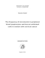 The frequency of micronuclei in peripheral blood lymphocytes and buccal exfoliated cells in women with cervical cancer