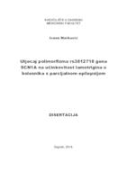 Utjecaj polimorfizma rs3812718 gena SCN1A na učinkovitost lamotrigina u bolesnika s parcijalnom epilepsijom 