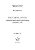 Kliničko značenje određivanja limfnoga čvora čuvara u ranim stadijima raka vrata maternice FIGO stadija IA2–IIA1