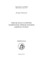 Utjecaj stresa na kliničke manifestacije infekcije humanim papiloma virusom 