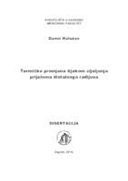 Termičke promjene tijekom cijeljenja prijeloma distalnoga radijusa 