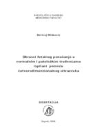 Obrasci fetalnog ponašanja u normalnim i patološkim trudnoćama ispitani pomoću četverodimenzionalnog ultrazvuka