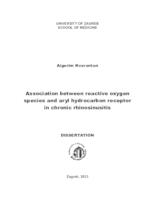 Association between reactive oxygen species and aryl hydrocarbon receptor in chronic rhinosinusitis