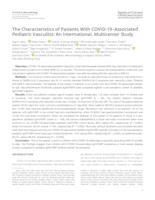 The Characteristics of Patients With COVID-19-Associated Pediatric Vasculitis: An International, Multicenter Study