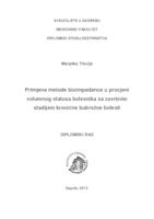 Primjena metode  bioimpedance u procjeni volumnog statusa bolesnika sa završnim stadijem kronične bubrežne bolesti