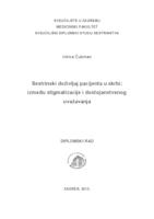 Sestrinski doživljaj pacijenta u skrbi; između stigmatizacije i dostojanstvenog uvažavanja