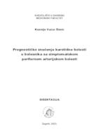 Prognostičko značenje karotidne bolesti u bolesnika sa simptomatskom perifernom arterijskom bolesti