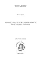 Impact of Covid-19 on HLA antibody profile in renal transplant recipients