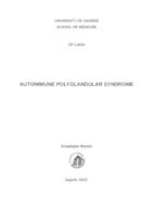 Autoimmune polyglandular syndromes