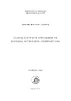Utjecaj Gravesove orbitopatije na promjenu refrakcijske vrijednosti oka
