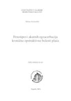 Fenotipovi akutnih egzacerbacija kronične opstruktivne bolesti pluća