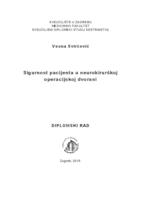 Sigurnost pacijenta u neurokirurškoj operacijskoj dvorani