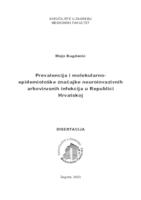 Prevalencija i molekularno-epidemiološke značajke neuroinvazivnih arbovirusnih infekcija u Republici Hrvatskoj