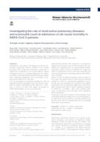 Investigating the role of obstructive pulmonary diseases and eosinophil count at admission on all-cause mortality in SARS-CoV-2 patients