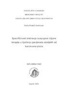 Specifičnosti tretiranja nuspojava ciljane terapije u liječenju pacijenata oboljelih od karcinoma pluća