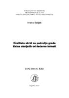 Kvaliteta skrbi na području grada Knina oboljelih od šećerne bolesti