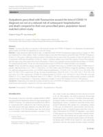 Outpatients prescribed with fluvoxamine around the time of COVID-19 diagnosis are not at a reduced risk of subsequent hospitalization and death compared to their non-prescribed peers: population-based matched cohort study