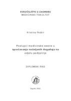 Postupci medicinske sestre u sprečavanju neželjenih događaja na odjelu pedijatrije