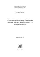 Prevalencija alergijskih simptoma u školske djece u Gradu Zagrebu i u Lonjskom polju