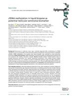 cfDNA methylation in liquid biopsies as potential testicular seminoma biomarker