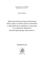 Utjecaj kontinuiranoga pozitivnoga tlaka zraka na dišne puteve bolesnika s opstruktivnom apnejom u spavanju na vrijednost inhibitora plazminogenskoga aktivatora-1