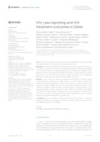 HIV case reporting and HIV treatment outcomes in Qatar