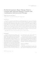 Predicted coronary heart disease risk in croatian HIV infected patients treated with combination antiretroviral therapy 