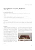 Microbiological analysis of the mummy of St. Marcian 