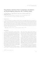 Prevalence and five-year cumulative incidence of psychological distress: the CroHort study 