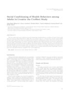 Social conditioning of health behaviors among adults in Croatia: the CroHort study 
