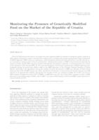 Monitoring the presence of genetically modified food on the market of the Republic of Croatia 