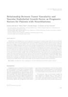 Relationship between tumor vascularity and vascular endothelial growth factor as prognostic factors for patients with neuroblastoma 