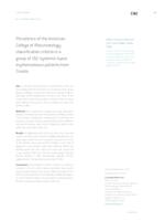 Prevalence of the American College of Rheumatology classification criteria in a group of 162 systemic lupus erythematosus patients from Croatia