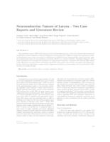 Neuroendocrine tumors of larynx - two case reports and literature review 