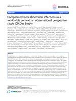 Complicated intra-abdominal infections in a worldwide context: an observational prospective study (CIAOW Study)