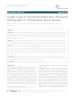 A pilot study of transrectal endoscopic ultrasound elastography in inflammatory bowel disease