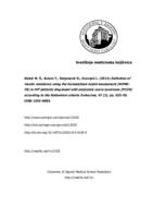 Definition of insulin resistance using the homeostasis model assessment (HOMA-IR) in IVF patients diagnosed with polycystic ovary syndrome (PCOS) according to the Rotterdam criteria