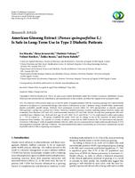 American ginseng extract (Panax quinquefolius L.) is safe in long-term use in type 2 diabetic patients