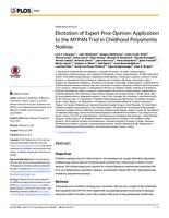 Elicitation of expert prior opinion: application to the MYPAN trial in childhood polyarteritis nodosa